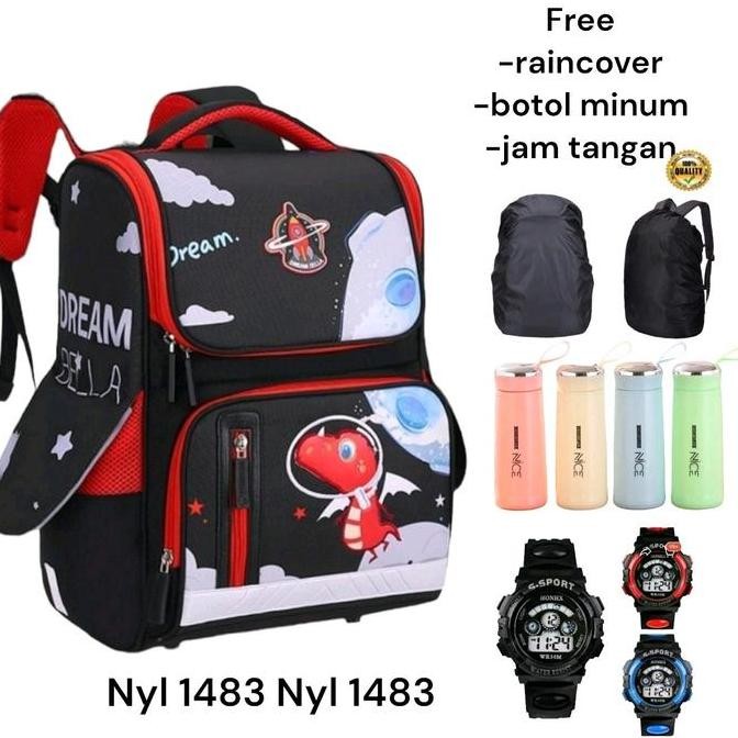 

Miliki Tas Ransel Anak Dino Astronot Free Bonus Banyak / Tas Sekolah Anak Laki Laki Tk Sd Karakter Kartun Perempuan