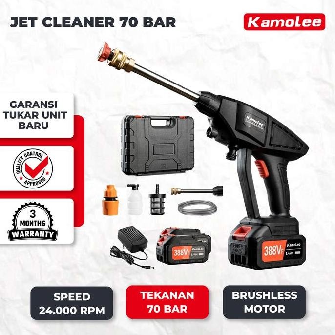 Kamolee-Set Alat Cuci Mobil Portable Jet Washer Water Spray Gun
