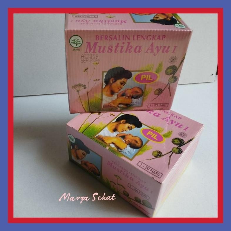 Jamu Bersalin Lengkap Pil Mustika Ayu 20 hari untuk perawatan ibu setelah habis melahirkan paket jam