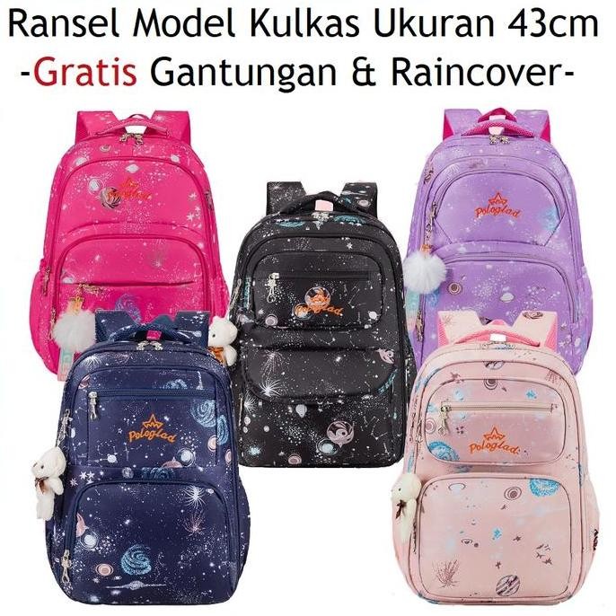 

Miliki Farnell - Bonus Raincover! Ransel Anak Cewek Tas Backpack Sekolah Sd Smp Model Pintu Kulkas 18817 Fashion