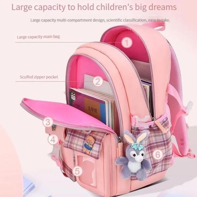 

Miliki Oishi-Tas Sekolah Anak Perempuan Tas Ransel Anak Cewek/School Backpack