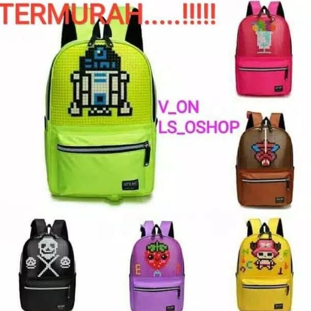 

Miliki Tas Lego Anak Diy Pixel - Import-Large Untuk Anak Smp Sma Uk. 43X30X13