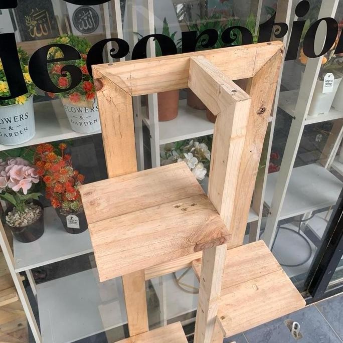 Rak susun Serbaguna 4 Susun Kayu Jati Blanda