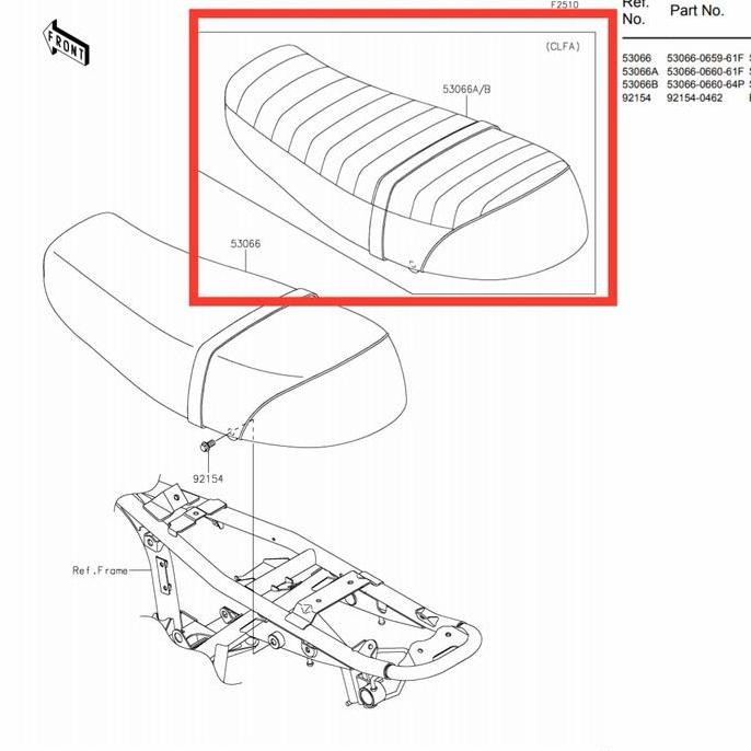 Jok Kawasaki W175Tr Original Ready Stock