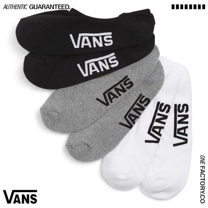 Vans Hidden Socks Classic Super No Show 3 Packs 100%Original
