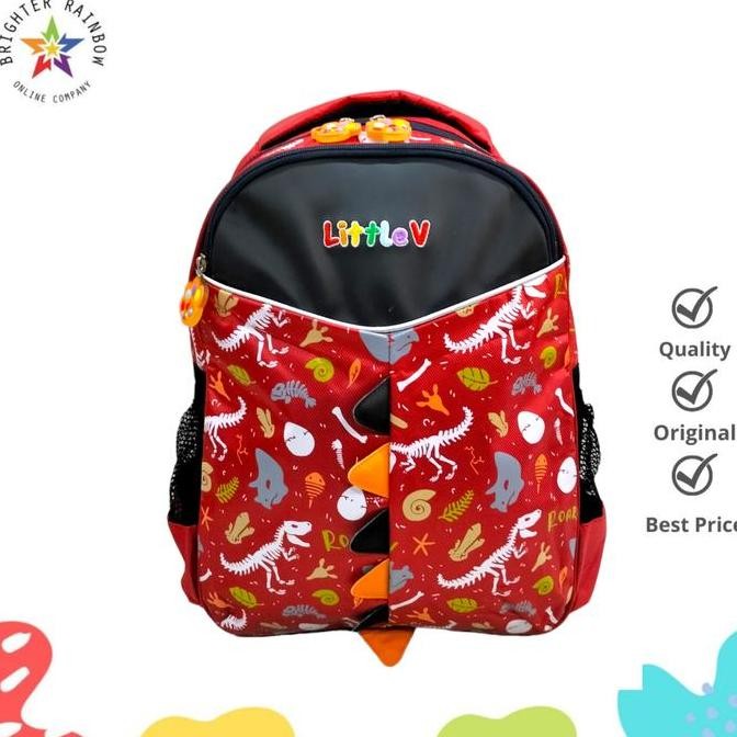 

Miliki Tas Little V 44623 Mesozoikum Ransel Sekolah Anak Tk - Sd Laki Laki / Perempuan Motif