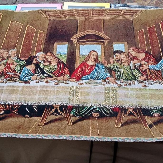 perjamuan Kudus kain sulaman