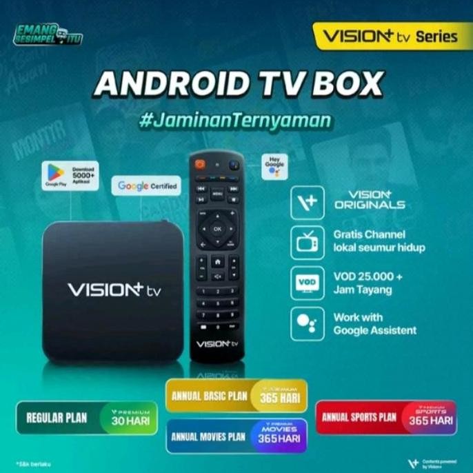 TERMURAH - #MNC PLAYBOX #VISION+ TV #ANDROID BOX TV #STB ANDROID #MNCPLAY #PLAYBOX