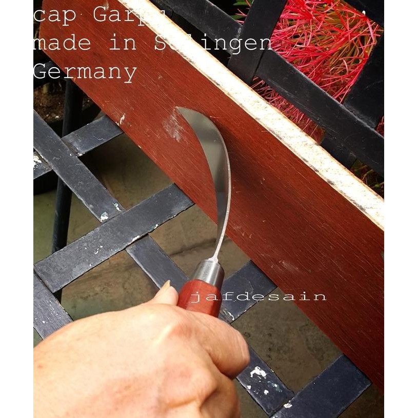 Pisau Seset Kulit Potong Daging Cap Garpu Fleksibel Ori Herder Jerman