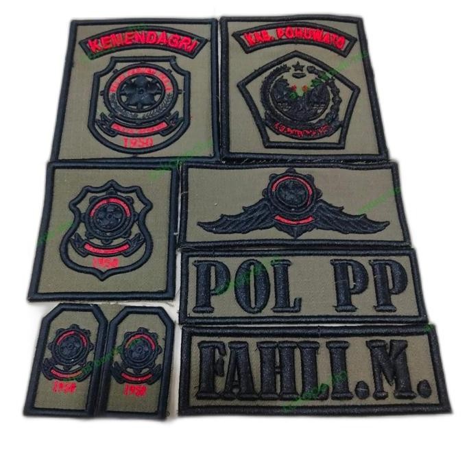 Pol PP Satpol PP Bordir Timbul 3D