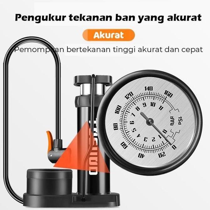 Pompa Angin Mini Portable Foot Pump Manual Emergency Motor Pompa Angin Kaki Pompa Kaki Pompa Ban Min