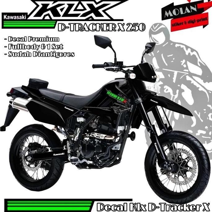 NEW Decal Sticker Striping Variasi Fullbody KLX D-TRACKER X 250 Hitam