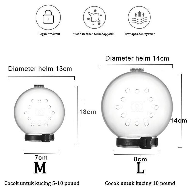 Premium Penutup Kepala Kucing /  Brangus Kucing / Brongsong Penutup Mulut Kucing