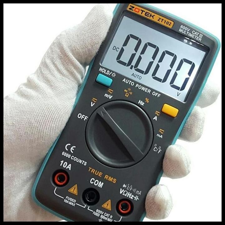 TERBARU ORIGINAL MULTIMETER DIGITAL ZOTEK ZT102 AUTO AVOMETER MULTITESTER