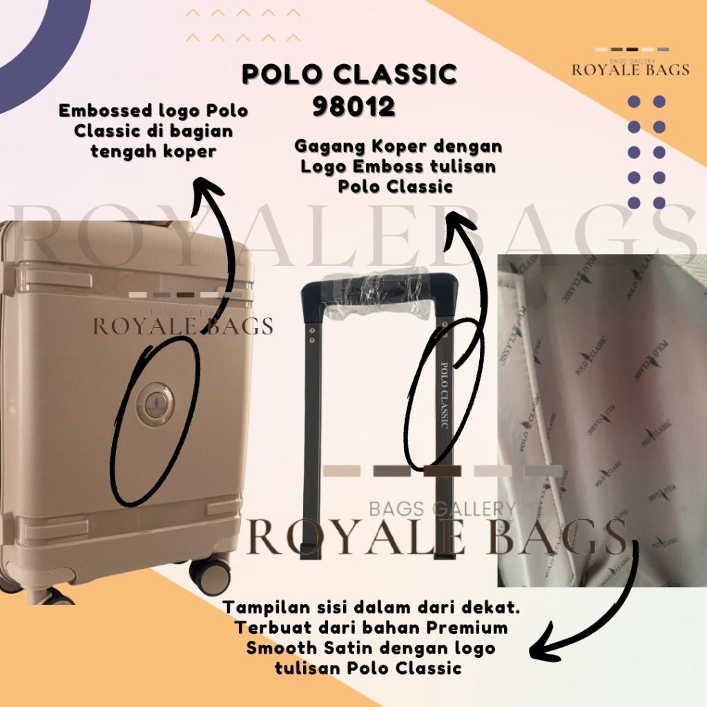 Gbs Polo Classic Series Tas Koper Jumbo 28 Inch Original Resleting Tsa Lock Anti Pecah - Expandable 