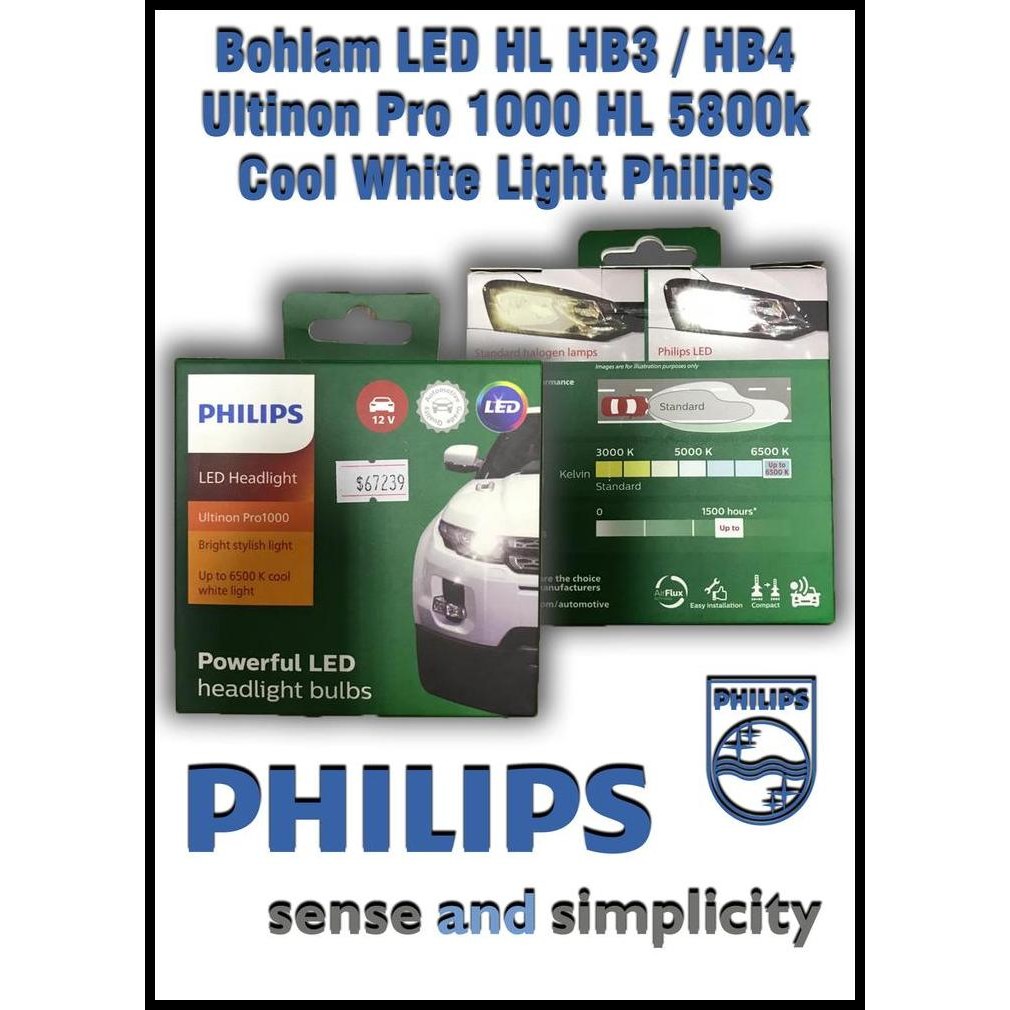 DISKON PHILIPS ULTINON PRO 1000 LED HB3 HB4 - 67239 - 
