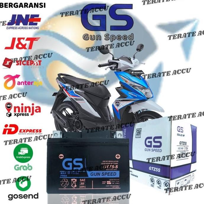 Aki Motor Full Kering Beat Fi Pop Street Esp, Scoopy Fi Esp,  Supra X125, Genio