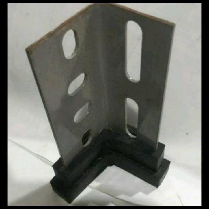GRATIS ONGKIR KAKI KARET SIKU LOBANG SERBAGUNA 4 CM X 6 CM TEBAL 4X6 CM BESI RAK 