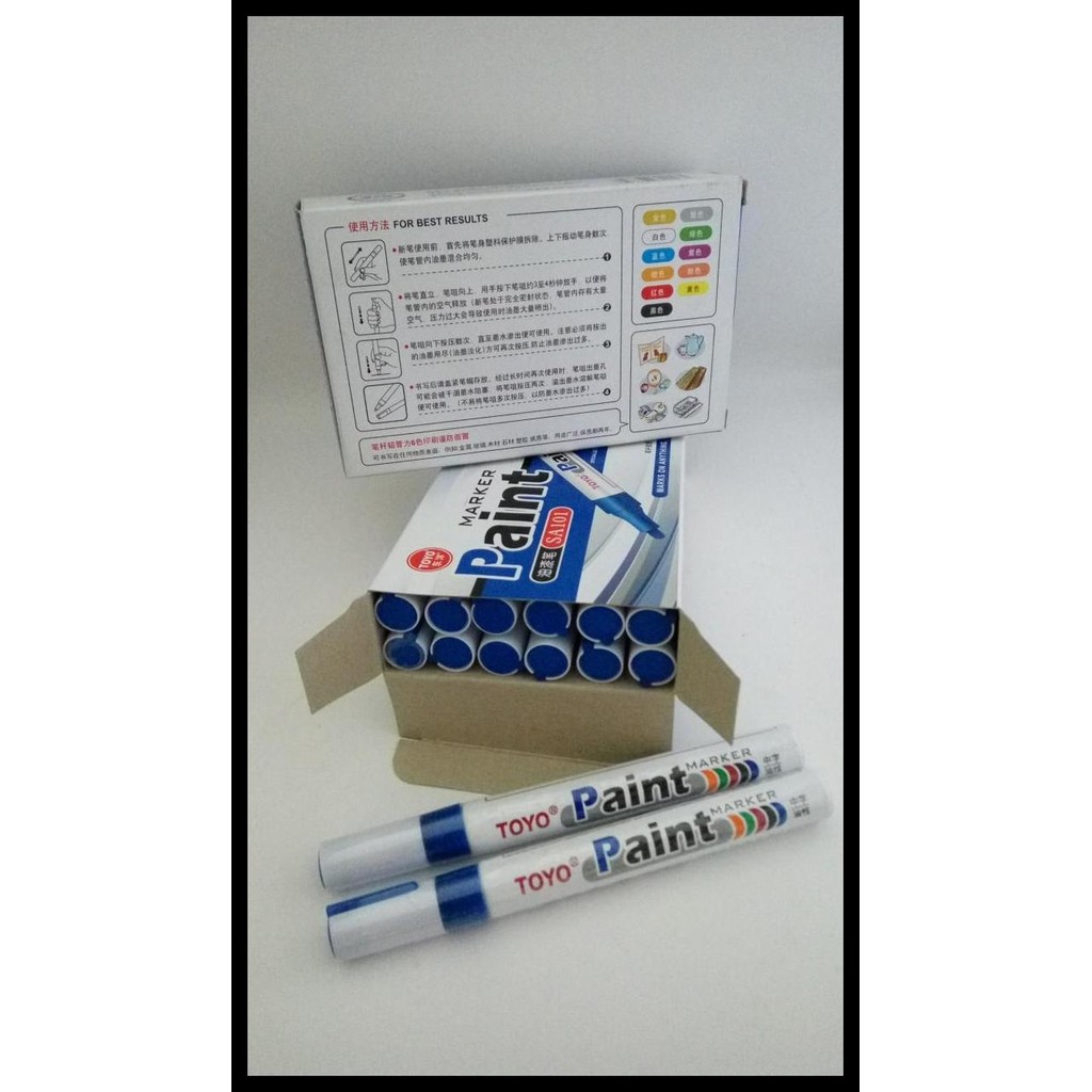 

DISKON SPIDOL BAN TOYO BIRU / PAINT MARKER TOYO BLUE HIGH QUALITY !!!