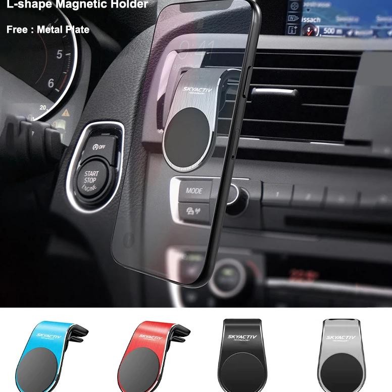 Car Metal Magnet Phone Holder Convenient Interior Accessories For Mazda Skyactiv CX3 CX5 CX8 3 Axela