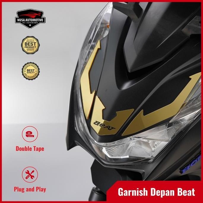 Budi Santoko - Nsa Garnish Lampu Depan Beat Deluxe New 2020 Beat Deluxe New 2022 Aksesoris Cover Fro