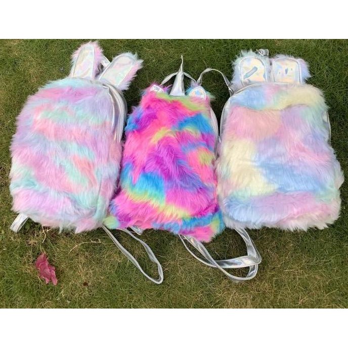 

Terjangkau Tas Ransel Anak Bulu Unicorn Rainbow Backpack