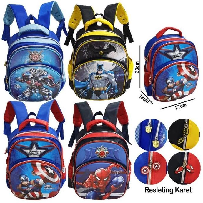 

Terjangkau Tas Ransel Sekolah Tk Karakter Jagoan Superhero Love Embos 3Res Import