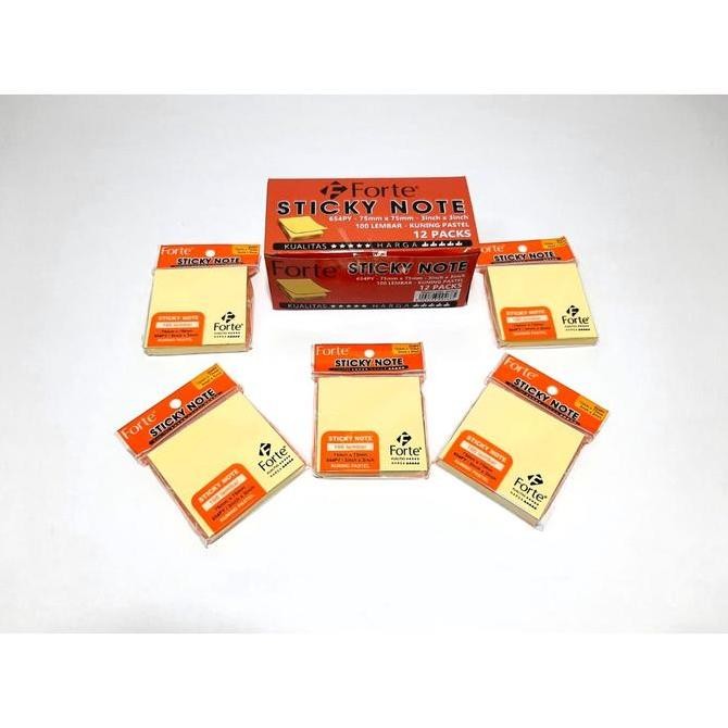 

Up Harga Grosir (1Kotak/12Packs ) Label/Memo Sticky Note Ukuran 3X3Inch Forte