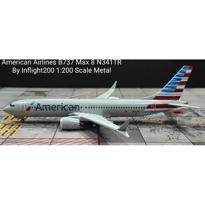 American Airlines B737 Max 8 N341Tr By Inflight200 Metal