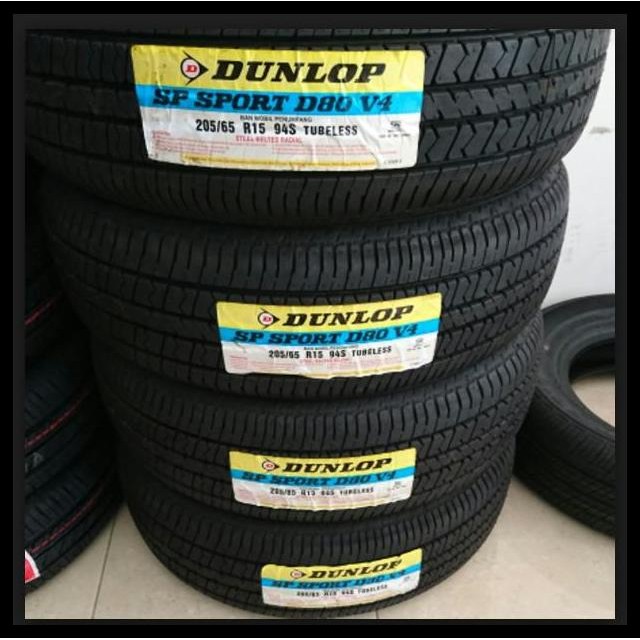 TERBARU BAN MOBIL DUNLOP 205/65 R15 D80V4 BAN MOBIL INNOVA DUNLOP 56504INS 