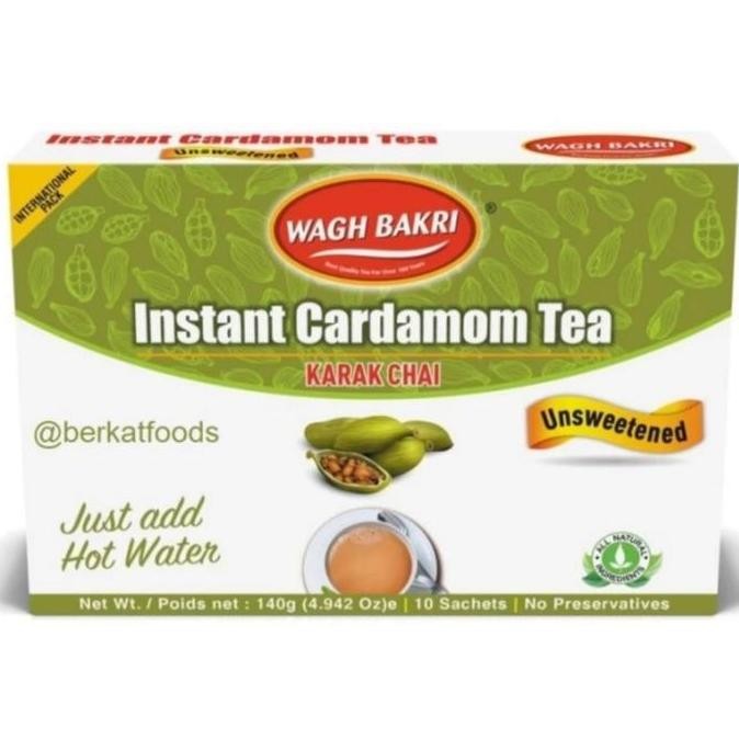 

*****] Wagh Bakri Instant Cardamom Tea Unsweetened / Teh Chai India Kapulaga