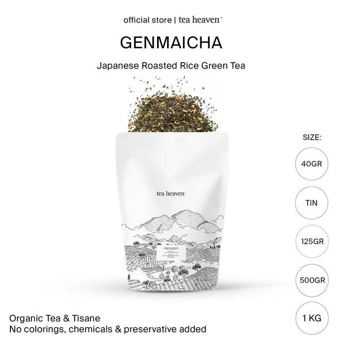 

Genmaicha Tea Roasted Rice Green Tea Teh Hijau Beras Jepang 250 gr LA