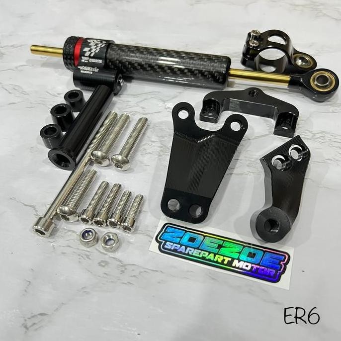 Steering Damper Er6 Plus Bracket Stabilizer Matris Stang Er6N Carbon