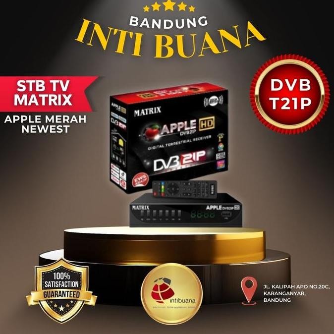 Terlaris Set Top Box Dvb2Ip Tv Digital Matrix Apple Merah ( Baru ) - Matrix Merah, Stb