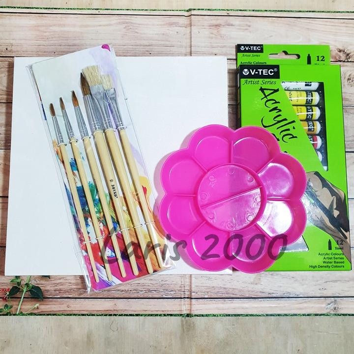 

Paket Lukis Cat Akrilik 12 Warna