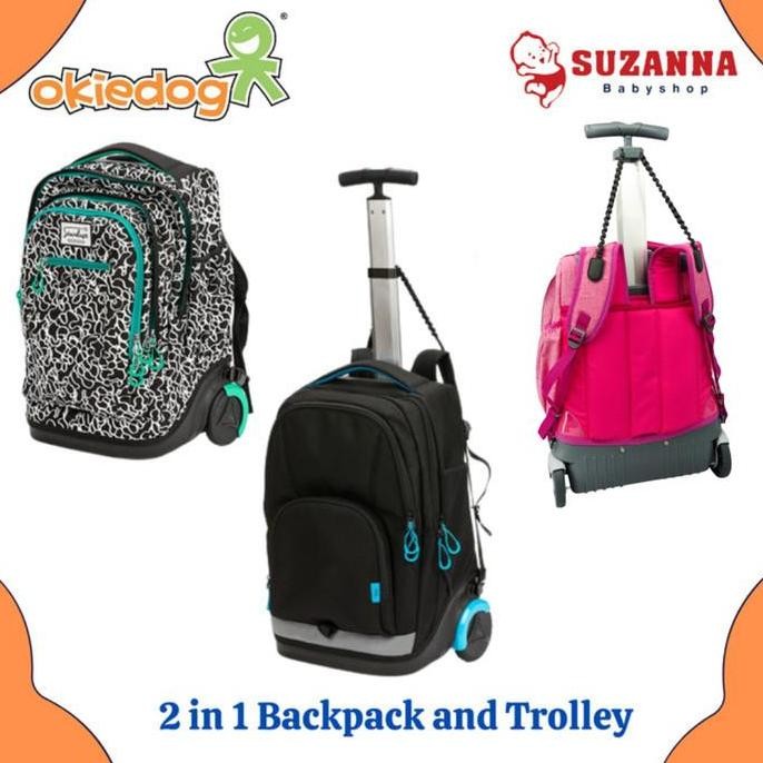 STARDUST BY OKIEDOG 2 IN 1 BACKPACK AND TROLLEY - TAS TROLI ANAK