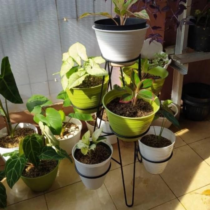 Promo Rak bunga berdiri susun 7 pot COD