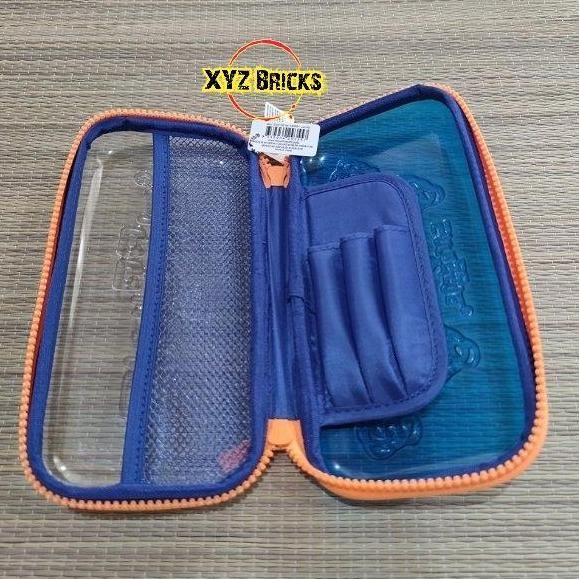 

NEW SMGLE 443681 - SQUGLE SEE THROUGH SMALL HARDTOP PENCIL CASE BLUE