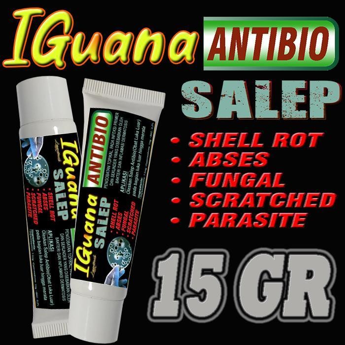 Iguana Antibio Salep Obat Penyakit Kulit Hewan Reptile Mengobati Luka Borok Shell Root Rubbing Jamur