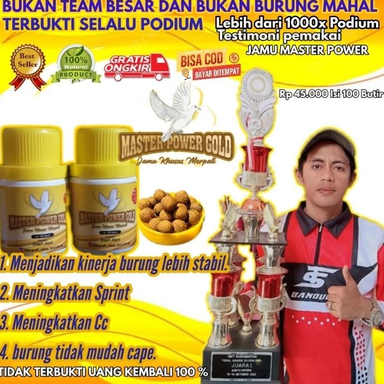 JAMU MERPATI MASTER POWER GOLD ISI 100 BUTIR ND8