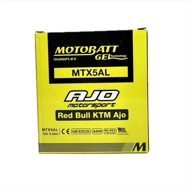 Aki Motor Yamaha Vega R 110 Motobatt Mtx5Al Aki Kering / Aki Gel