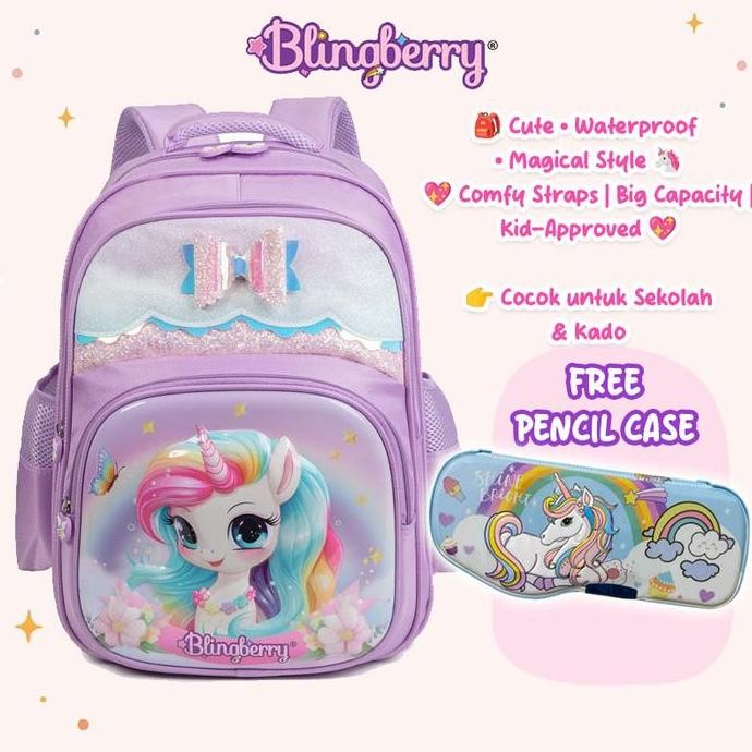 

Spesial Blingberry Tas Sekolah Anak Sd Unicorn Pita Polyester Waterproof Anti Air Ransel Anak Sd Tas Sekolah Anak Perempuan Premium Original Blingberry Cantik Fashion