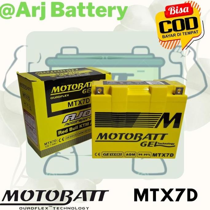 Aki Motor Aki Kering Motobatt Mtx7D Honda Tiger 2000, Tiger Revo