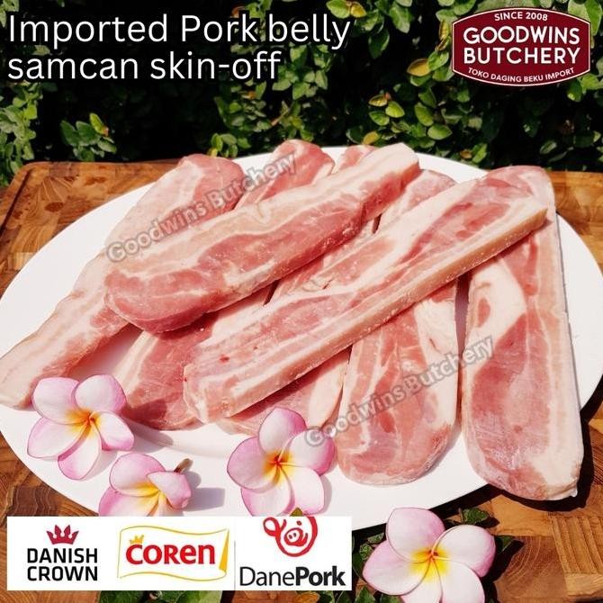 

Pork Samcan Belly Skin Off Spain Coren Duroc Selecta Steak Schnitzel