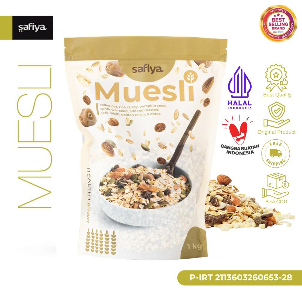 

Cod Safiya Muesli Fruit & Seed 1 Kg Sereal Sehat Original Diet Sd-5