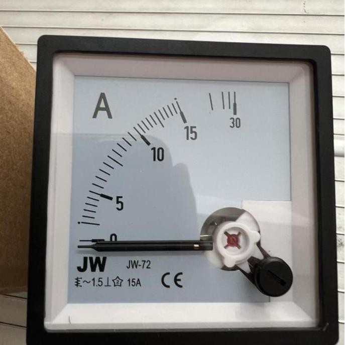 Promo PANEL ampermeter amper meter analog jarum 72x72 72 x 72 via CT COD