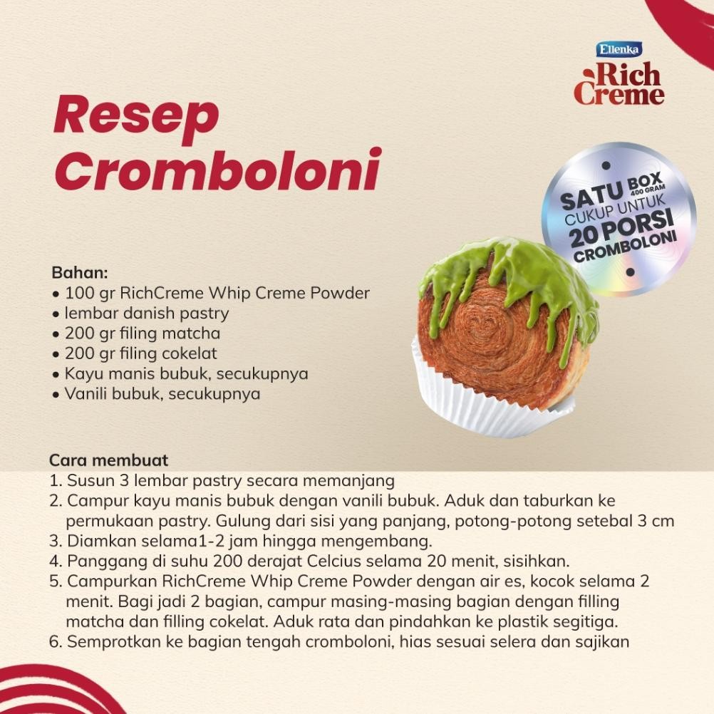 

RichCreme Whip Creme 400gr Twinpack Auto Cantik