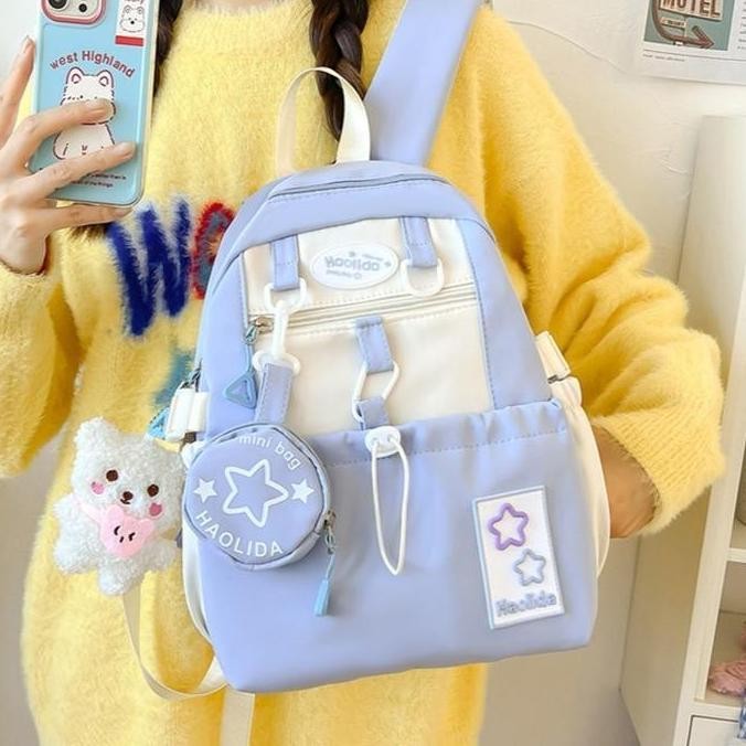 

Miliki 2151 Tas Sekolah Anak Perempuan Size Kecil Free Gantungan Boneka Tas Ransel Sekolah Import Tas Punggung Anak