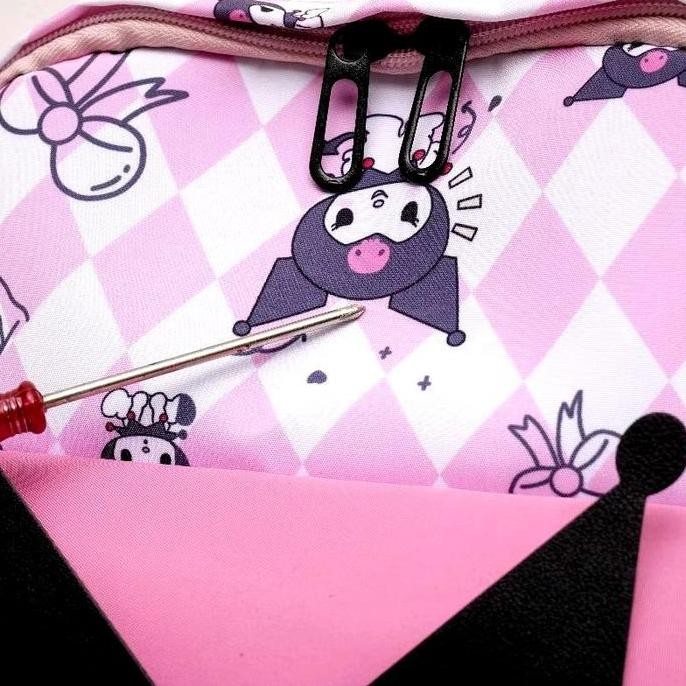 

Miliki Tas Ransel Sekolah Anak Karakter Sanrio Kuromi Kekinian Kotak Warna Lucu Terbaru Vft0560