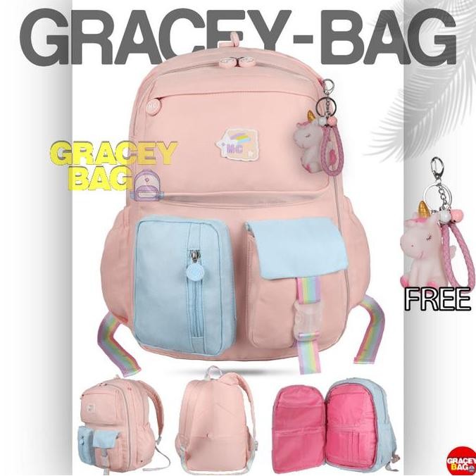 

Miliki Tas Ransel Anak Perempuan Free Gantungan Kunci + Raincover 3240